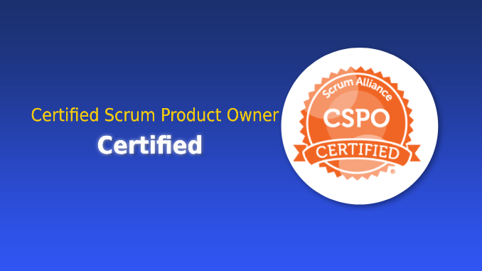 Certified Scrum Product Owner Certification