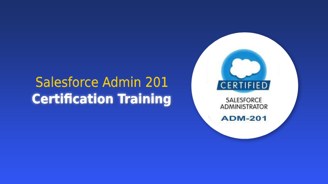 Salesforce Admin 201 Certification Training